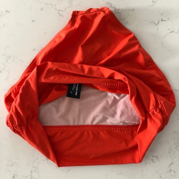 Jones New York Nylon Spandex Bikini Bottoms w Ruched Sides Orange Sz 12 NWOT - Picture 4 of 7